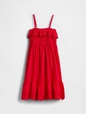 Kids Smocked Ruffle Midi Dress