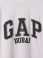 تي شيرت فضفاض بشعار جاب وDubai