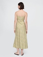 Linen-Blend Maxi Slip Dress