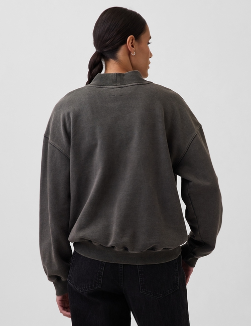 Heavyweight French Terry Oversized Mockneck Sweatshirt