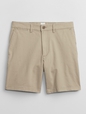 7" Essential Khaki Shorts with Washwell