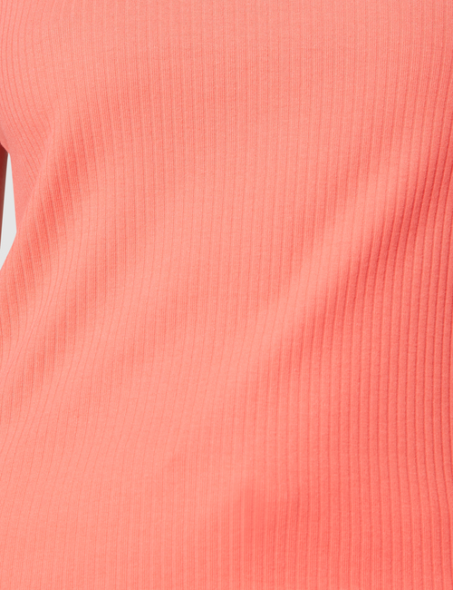 Ribbed High Neck Tank