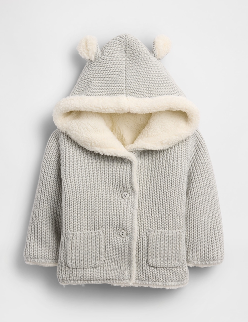Baby Sherpa-Lined Cardigan