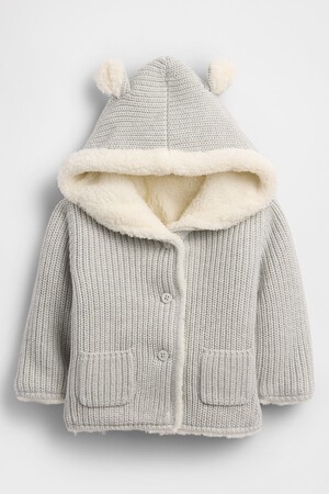 Baby Sherpa-Lined Cardigan