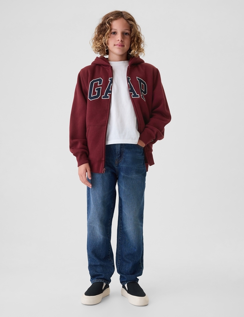 Kids Relaxed Gap Logo Sherpa Zip Hoodie