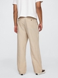 Linen-Cotton '90s Loose Pleated Khakis
