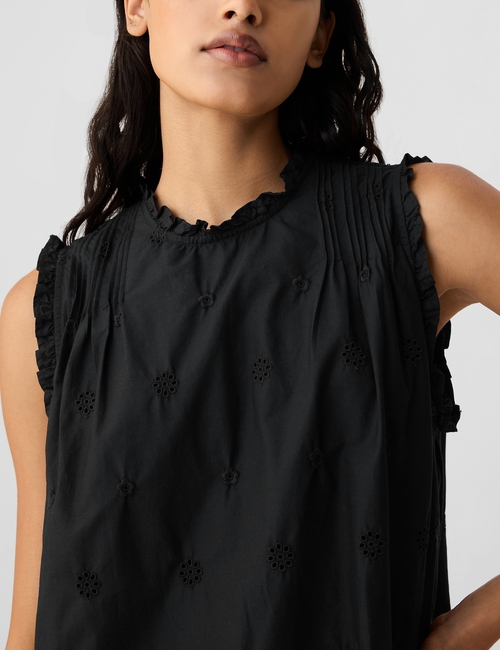 Gap × DÔEN Eyelet Mini Dress