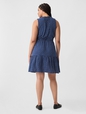 Sleeveless Splitneck Mini Dress