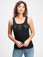 Ribbed Gap Logo Tank Top