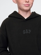 Kids Relaxed Gap Mini Logo Polar Fleece Hoodie