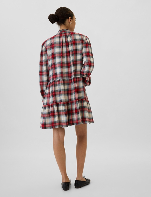 Plaid Flannel Shirtdress