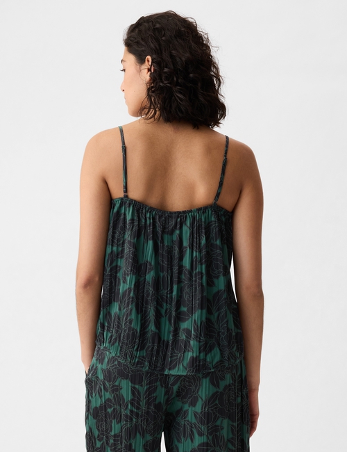 Pleated Satin Cami