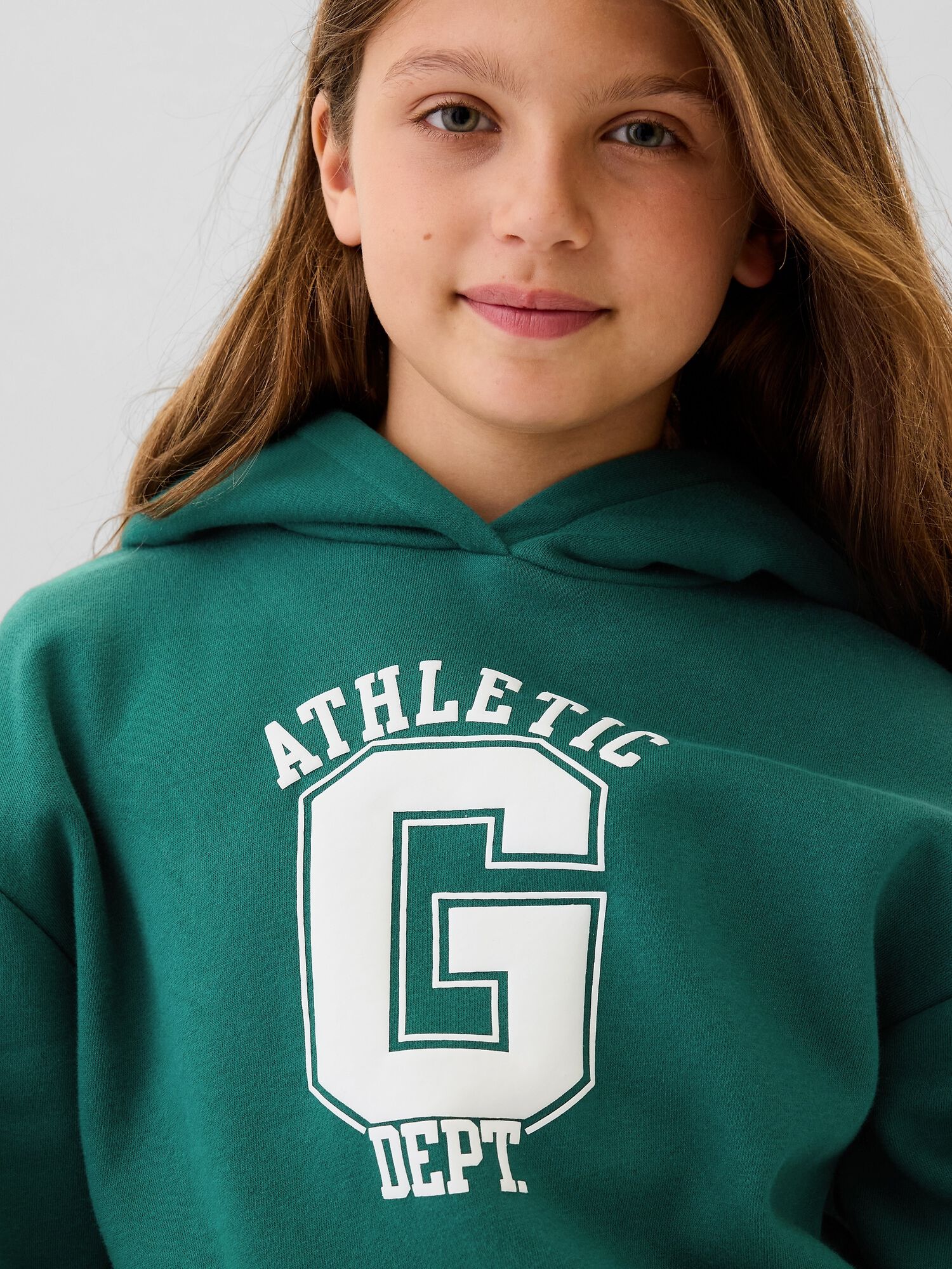 Shop Kids Athletic Logo Hoodie for Girls GAP UAE