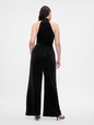 Recycled Velvet Wide-Leg Jumpsuit