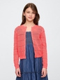 Girls Pointelle Cardigan