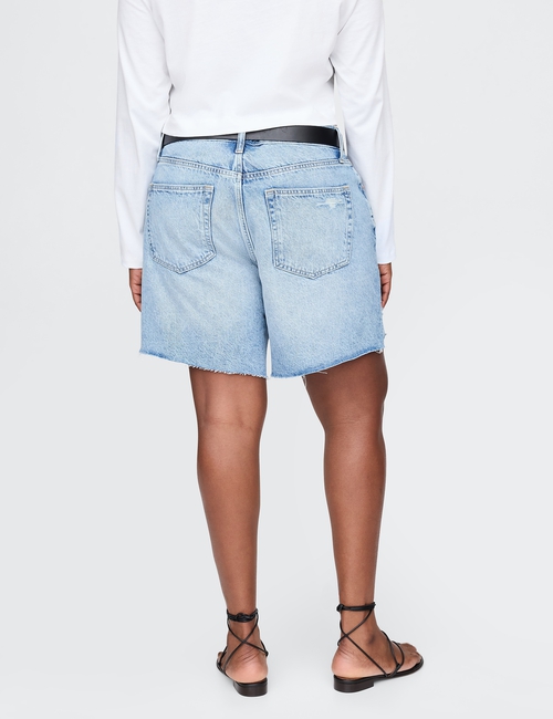 8" Mid Rise '90s Loose Denim Bermuda Shorts