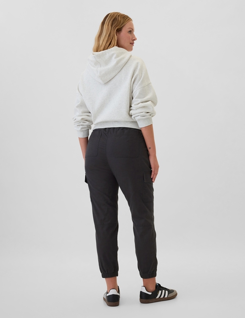 Girlfriend Khaki Cargo Joggers
