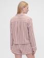 Gap × Summer Fridays Relaxed Flannel Stripe PJ Shirt