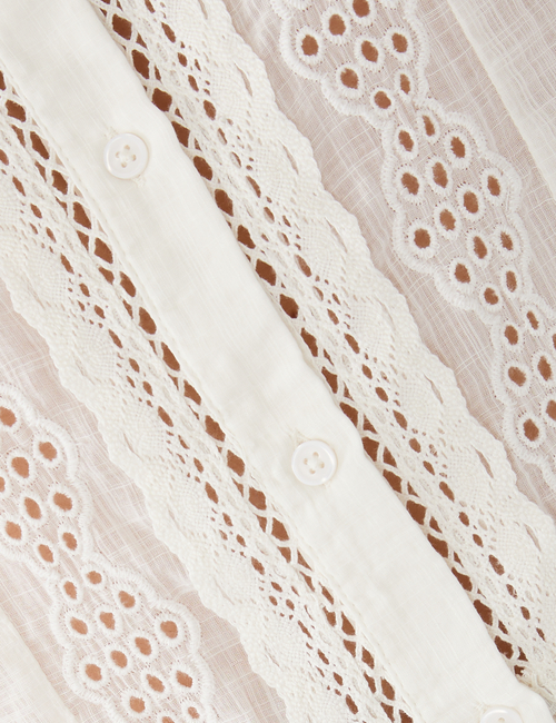 Lace-Trim Shirt