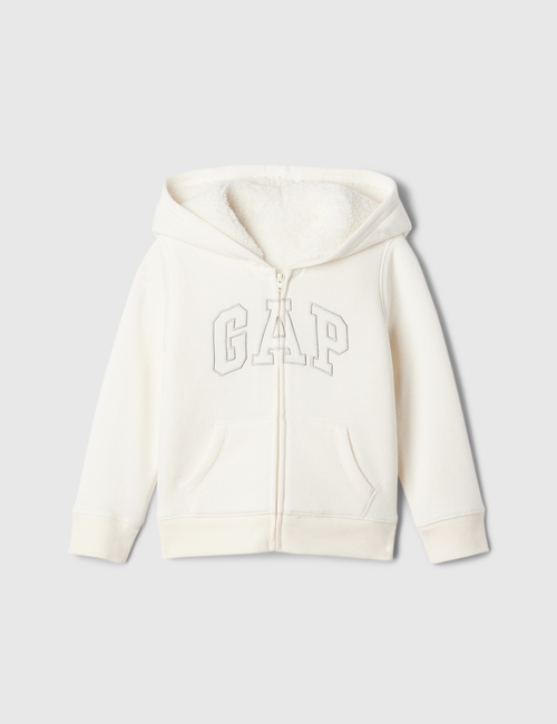 babyGap Logo Sherpa-Lined Zip Hoodie