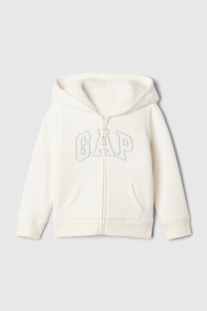 babyGap Logo Sherpa-Lined Zip Hoodie