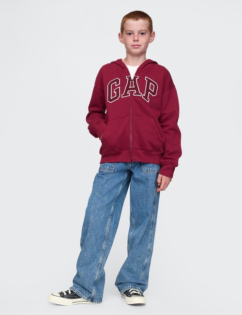 Kids Relaxed Gap Logo Zip Hoodie