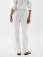 Mid Rise Gauze Wide-Leg Pull-On Pants
