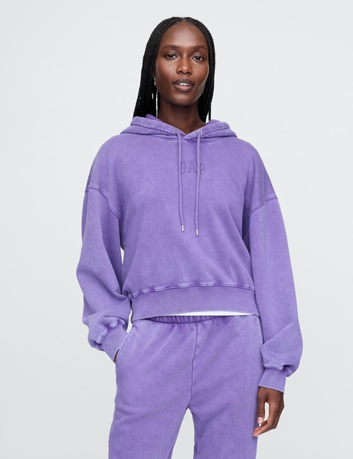 Vintage Soft Cropped Hoodie