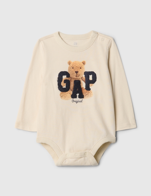 Baby Organic Cotton Bear Logo Bodysuit