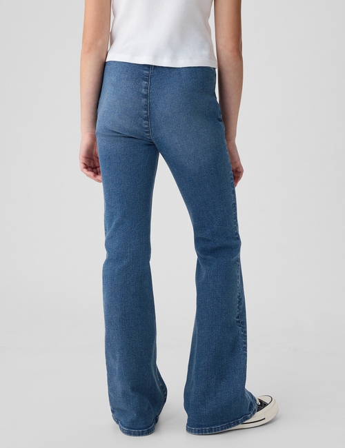 Kids High Rise Crossover Flare Jeans