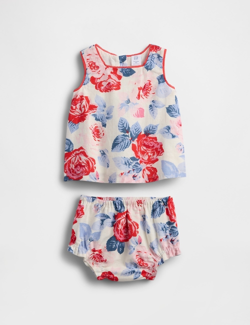 Baby Linen-Cotton Outfit Set