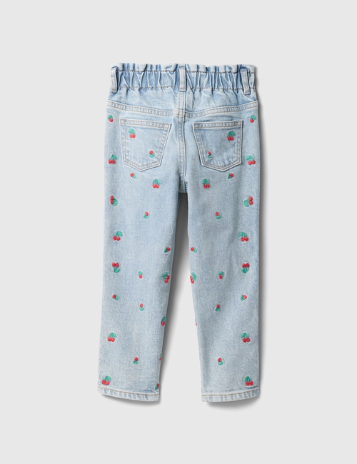 babyGap Embroidered Paperbag Mom Jeans