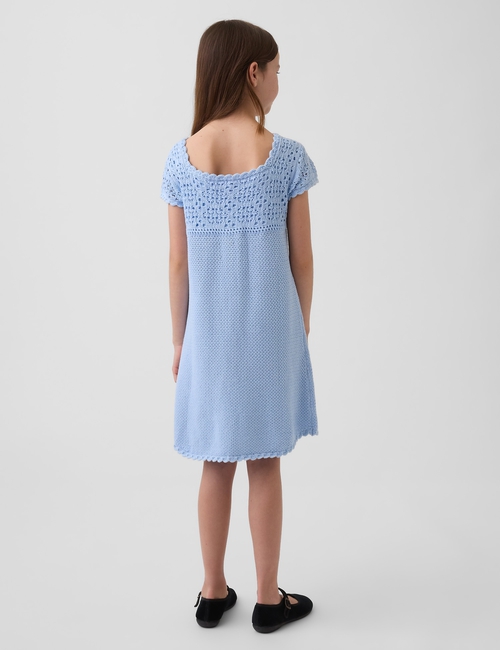Kids Crochet Sweater Dress