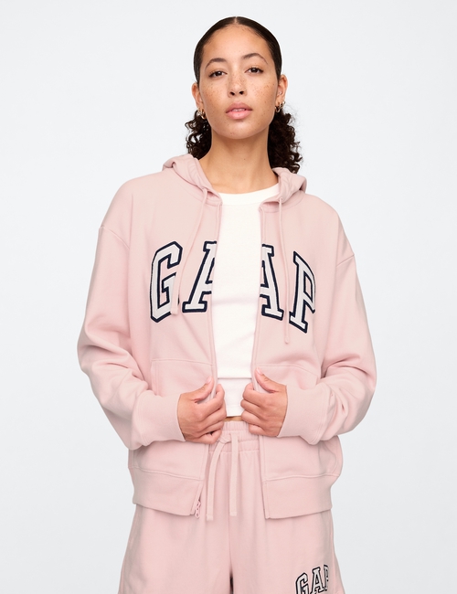 Relaxed Gap Logo Zip Hoodie