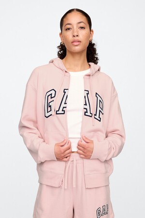 Relaxed Gap Logo Zip Hoodie