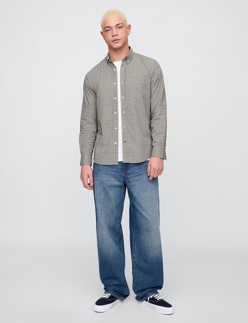 V-LS STANDARD STRETCH POPLIN