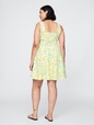 Linen-Blend Mini Dress