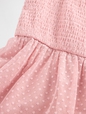 Kids Mesh Ruffle Cap-Sleeve Dress