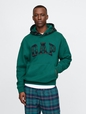 Vintage Soft Striped Logo Hoodie