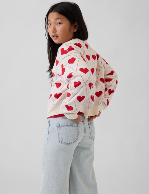 Kids Relaxed Graphic Crewneck Sweater