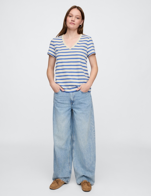 Favorite Stripe V-Neck T-Shirt