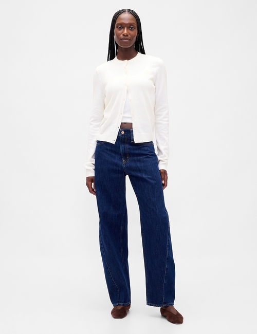 CASHSOFT CROPPED 90S CARDI