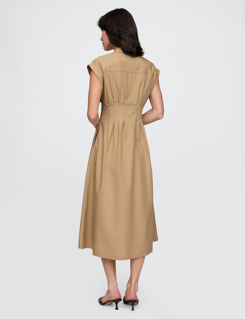 Poplin Midi Shirtdress