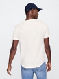 Lived-In Curved Hem Crewneck T-Shirt