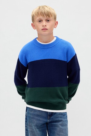 Kids CashSoft Relaxed Crewneck Sweater