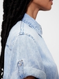 GapStudio Draped Denim Romper
