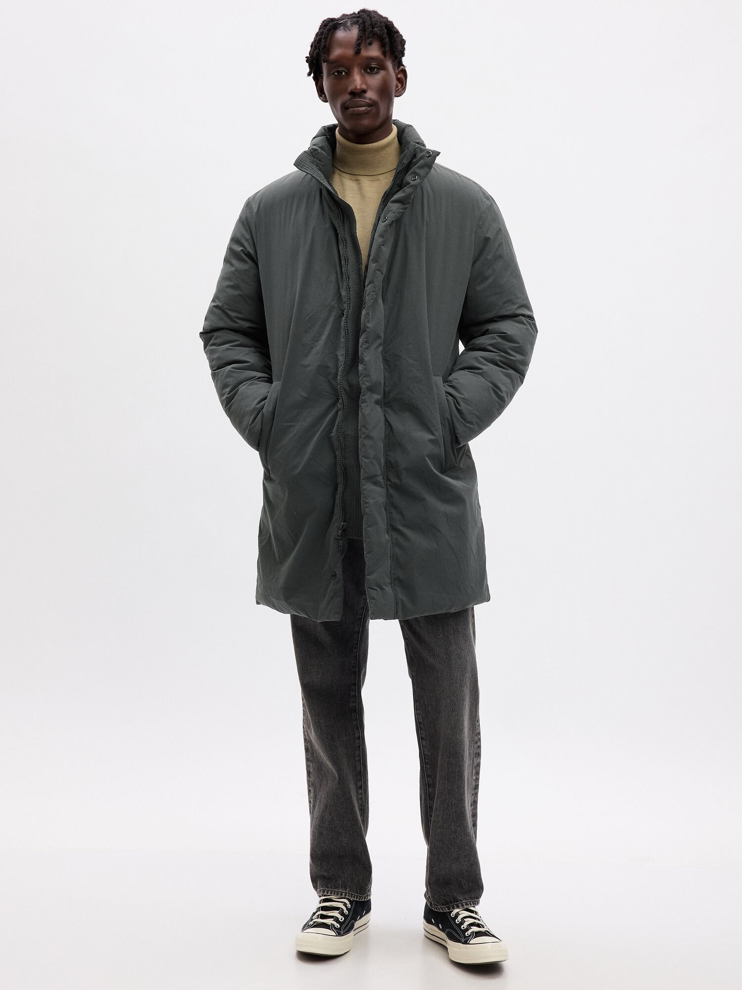 Suit and parka on sale