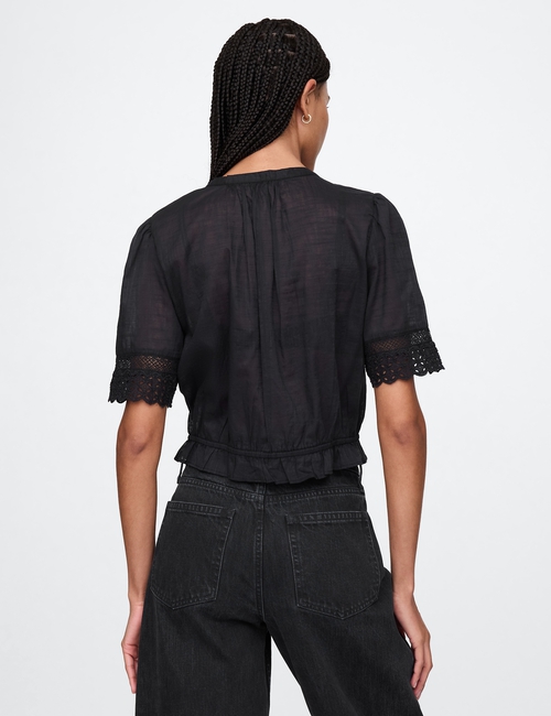 Lace-Trim Shirt
