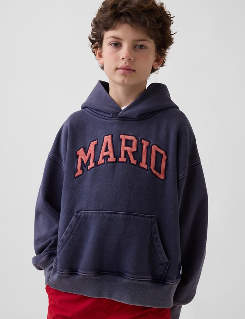 Kids Super Mario VintageSoft Relaxed Hoodie