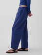 Poplin Easy Double-Knee Barrel Pants